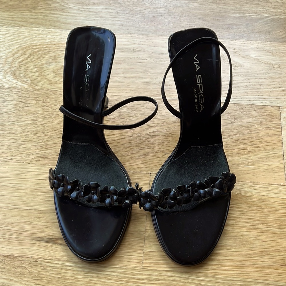 Vía Spiga Slingback sandals. Size 7 1/2. Black.